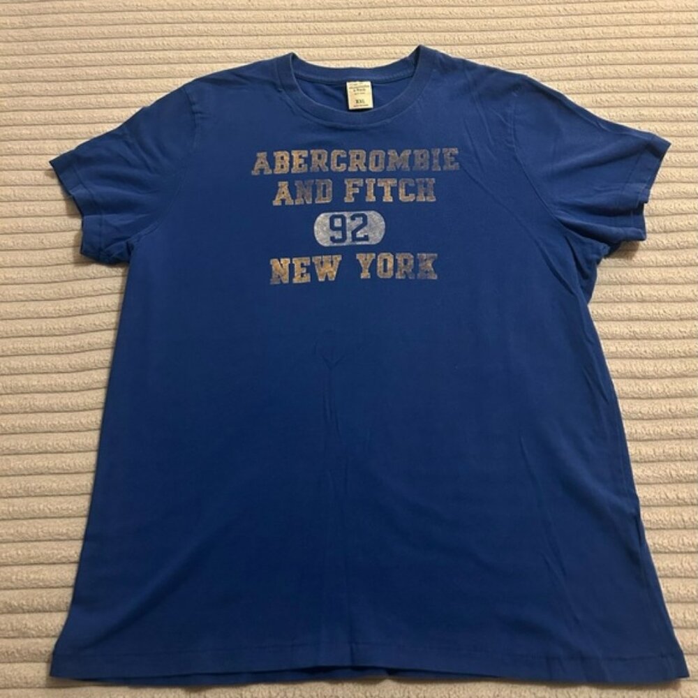 Abercrombie & Fitch Royal Blue Graphic Tee